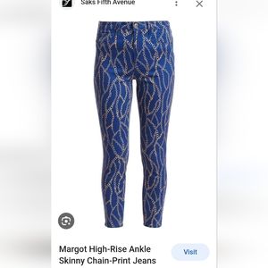 NWT l'agence Margot Royal Chain jeans. Size 25